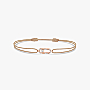 Move Uno Beige Cord Bracelet Pink Gold For Her Diamond Bracelet 13857-PG