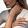 Bracelet Femme Or Rose Diamant Cordon Move Uno Orange 13289-PG
