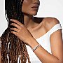 Bracelet Femme Or Blanc Diamant Bangle Move Romane GM Pavé  06733-WG