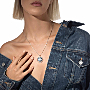 Collier Femme Or Blanc Diamant Lucky Move MM Nacre grise 10837-WG