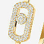 Bracelet For Her Yellow Gold Diamond Браслет-джонк So Move с бриллиантовым паве 13428-YG