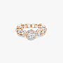 Bague Femme Or Rose Diamant Solitaire Move Link 0,30ct 13747-PG