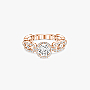 Move Link Solitaire 0.50ct Pink Gold For Her Diamond Ring 13748-PG