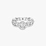 Ring For Her White Gold Diamond Move Link Solitaire 0.50ct 13748-WG