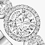 リング 女性への ホワイトゴールド ダイヤモンド  《ムーヴ リンク》0.70 ct ソリテールリング 13749-WG