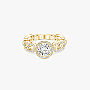 Ring For Her Yellow Gold Diamond Move Link Solitaire 0.70ct 13749-YG