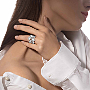 خاتم امرأة ذهب أبيض الماس خاتم السوليتير Move Link 0.50 قيراط 13748-WG