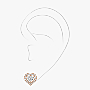 Joy cœur 0.15-carat stud earring Pink Gold For Her Diamond Earrings 11562-PG