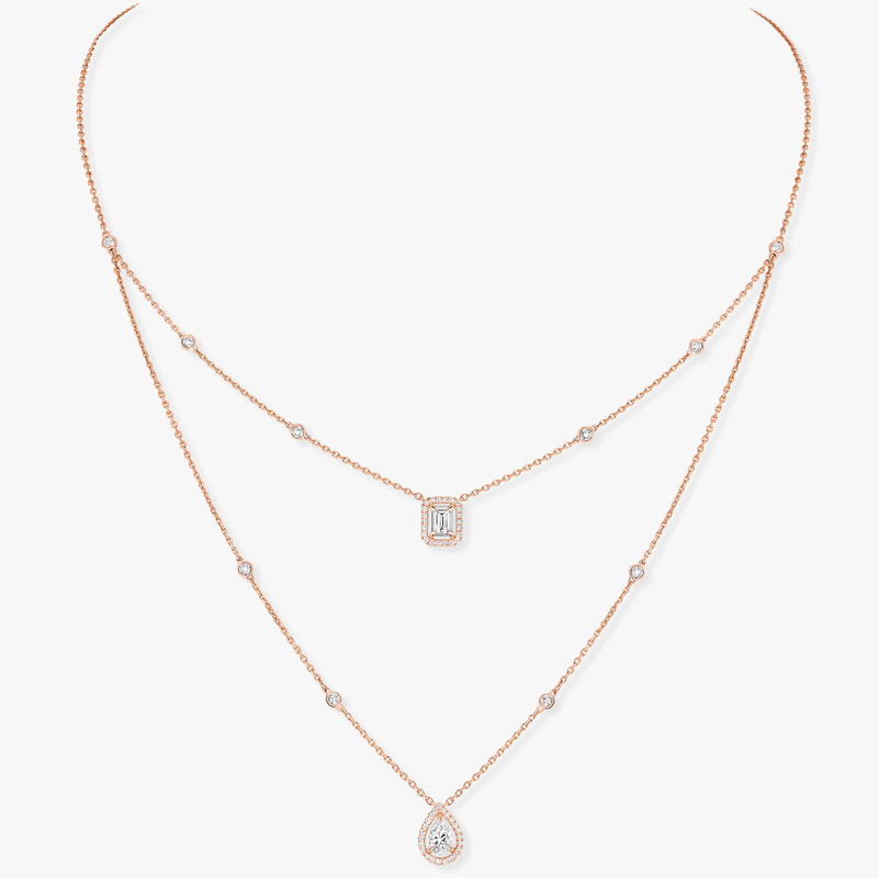 My Twin two-row necklace 2x 0.40ct