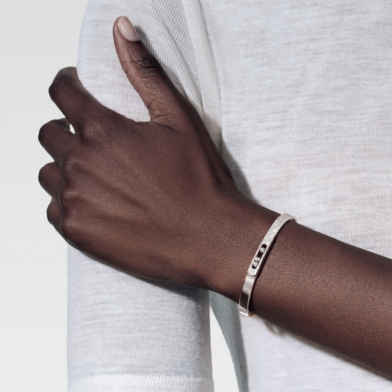 Move Noa half pavé bracelet, small model
