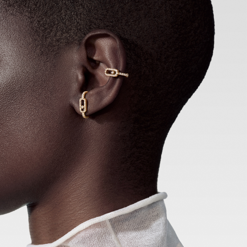 Move Uno pavé clip earring