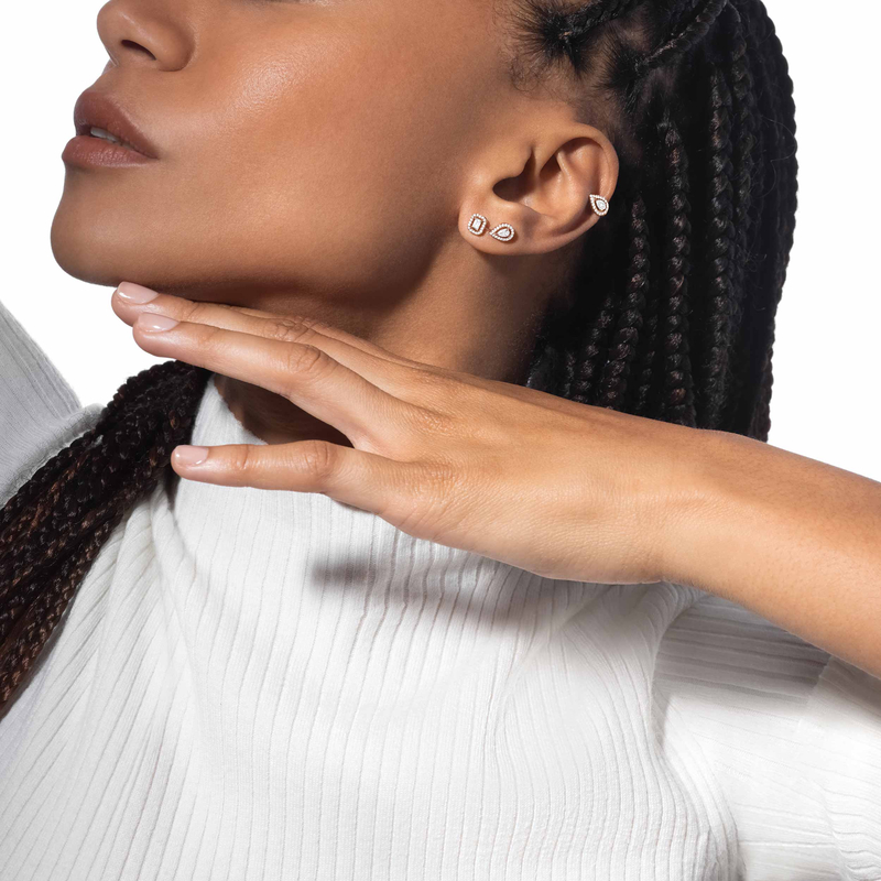 My Twin earrings 1+2 0.10ct x3