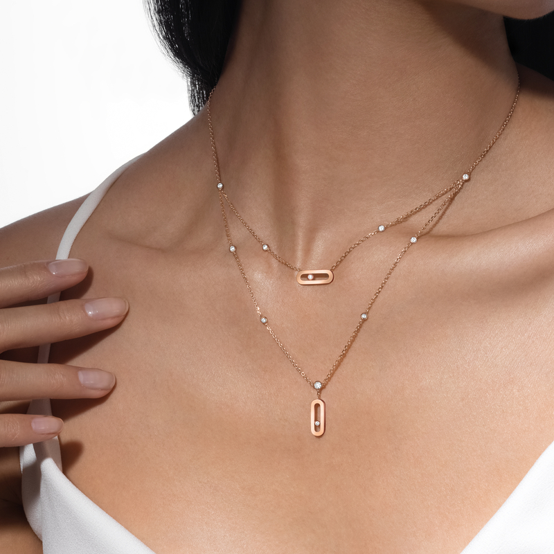 Move Uno two-row necklace