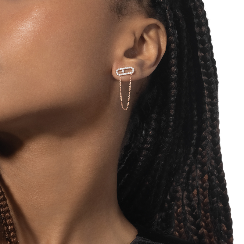 Move Uno single chain earring