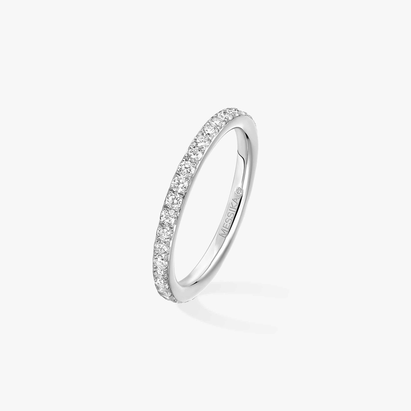 Ring Femme White Gold Diamond Gatsby Wedding Ring 04036-WG