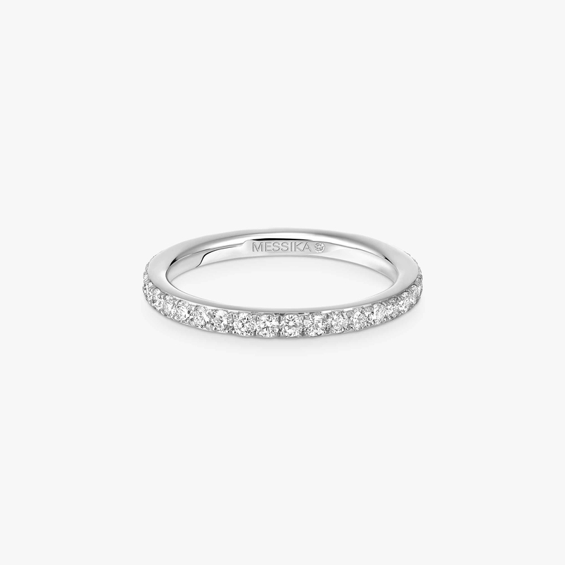 Ring Femme White Gold Diamond Gatsby Wedding Ring 04036-WG