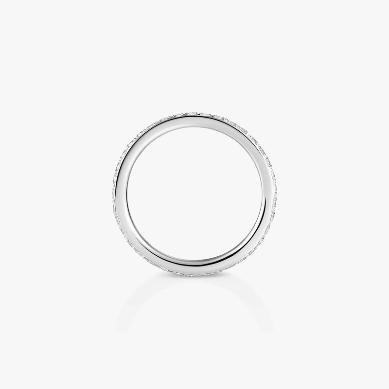 Ring Femme White Gold Diamond Gatsby Wedding Ring 04036-WG