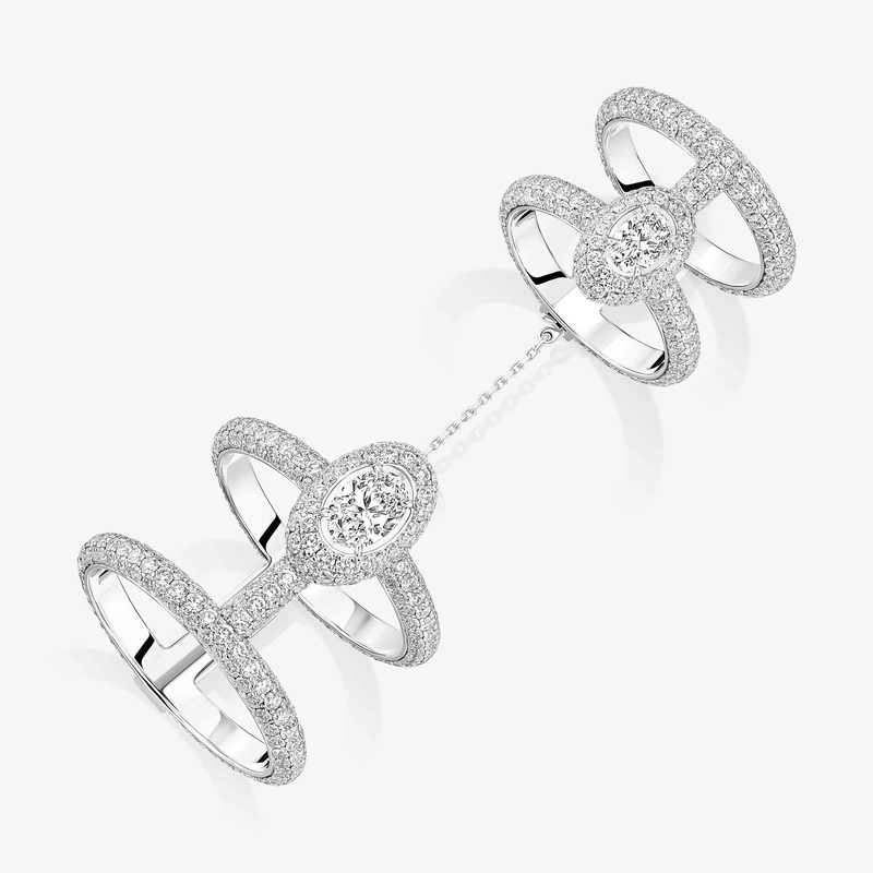 Divine Enigma multi-wear pavé ring