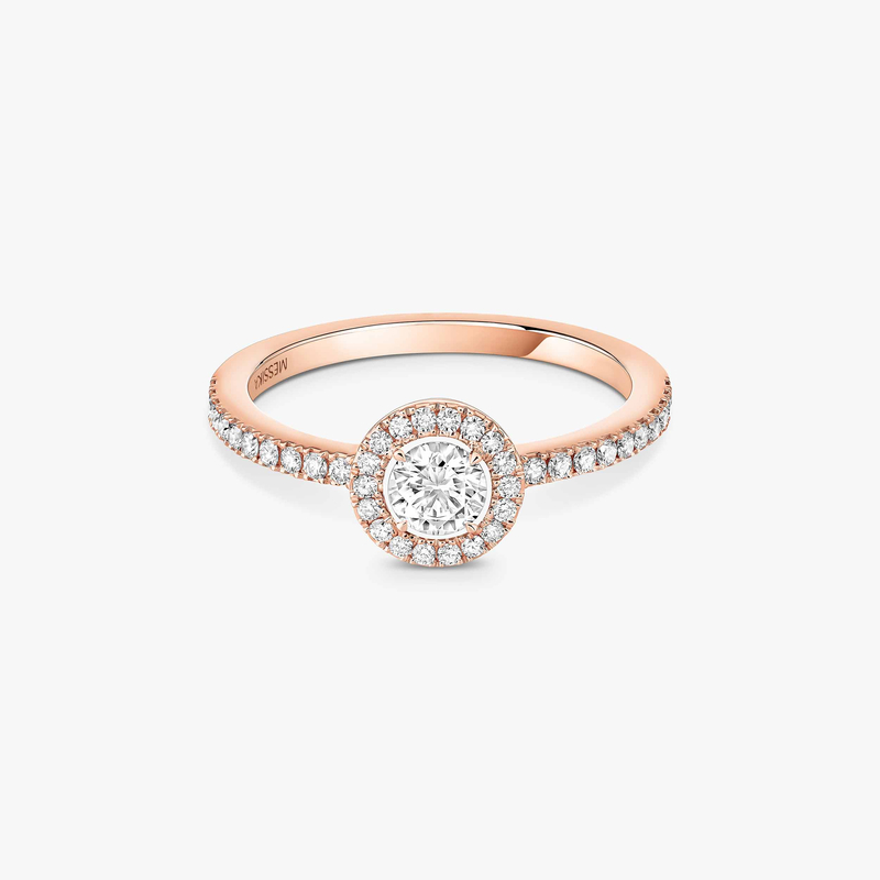 Joy Brilliant Cut Diamond 0.25ct Pink Gold For Her Diamond Ring 04163-PG