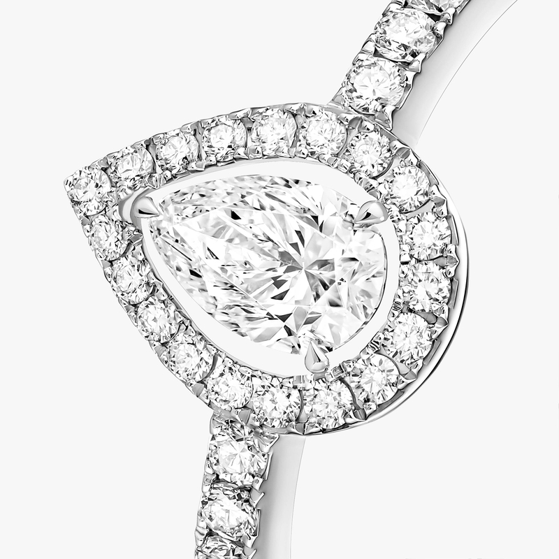 Joy Pear Cut Diamond 0.25ct White Gold For Her Diamond Ring 05220-WG