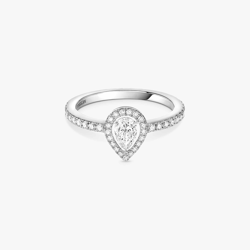 Joy Pear Cut Diamond 0.25ct White Gold For Her Diamond Ring 05220-WG