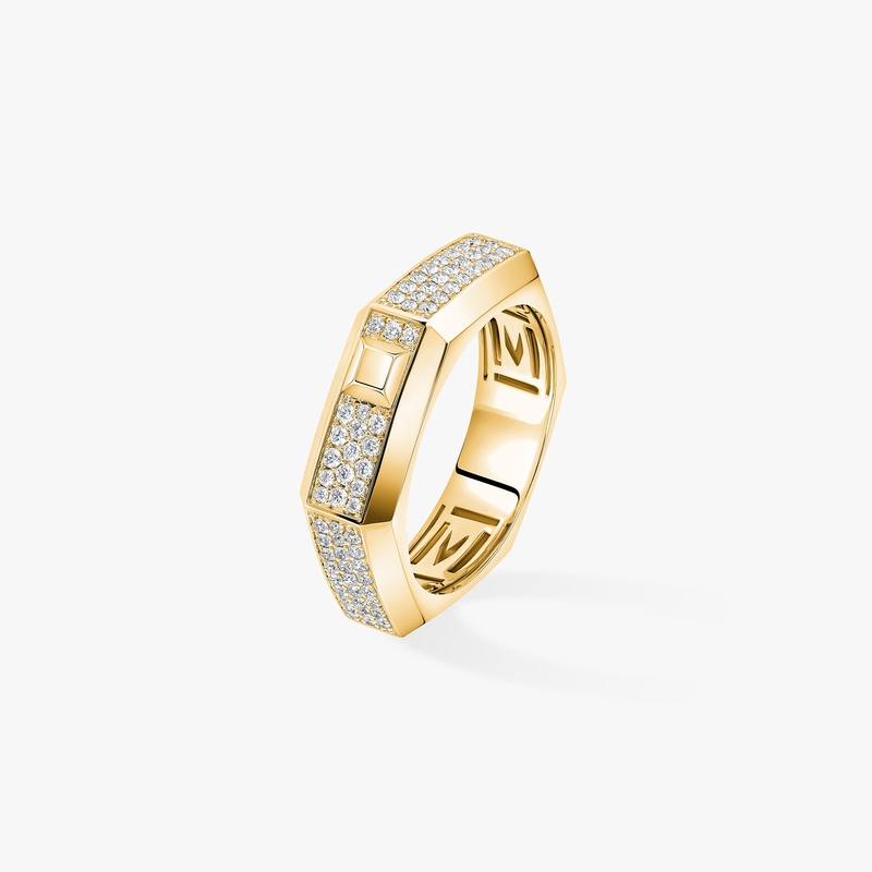 Moderniste pavé ring medium