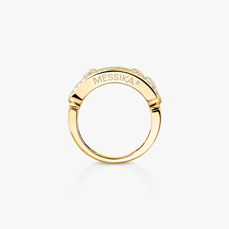 Move Classique Pavé Yellow Gold For Her Diamond Ring 04000-YG