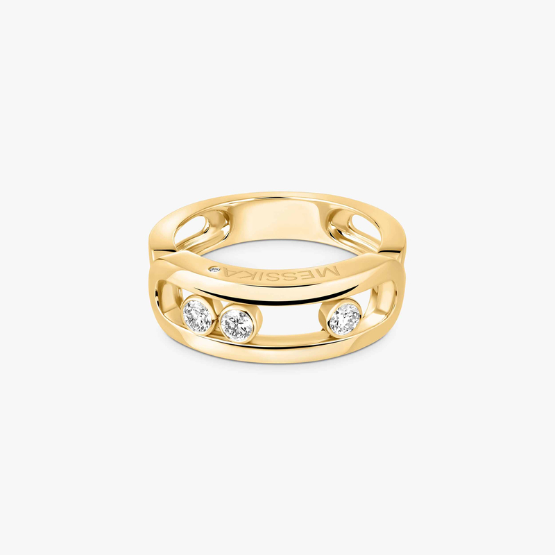 Bague Femme Or Jaune Diamant Move Classique 03998-YG