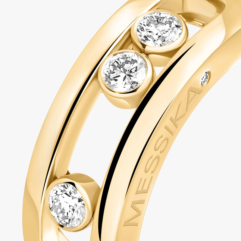 Bague Femme Or Jaune Diamant Move Classique 03998-YG