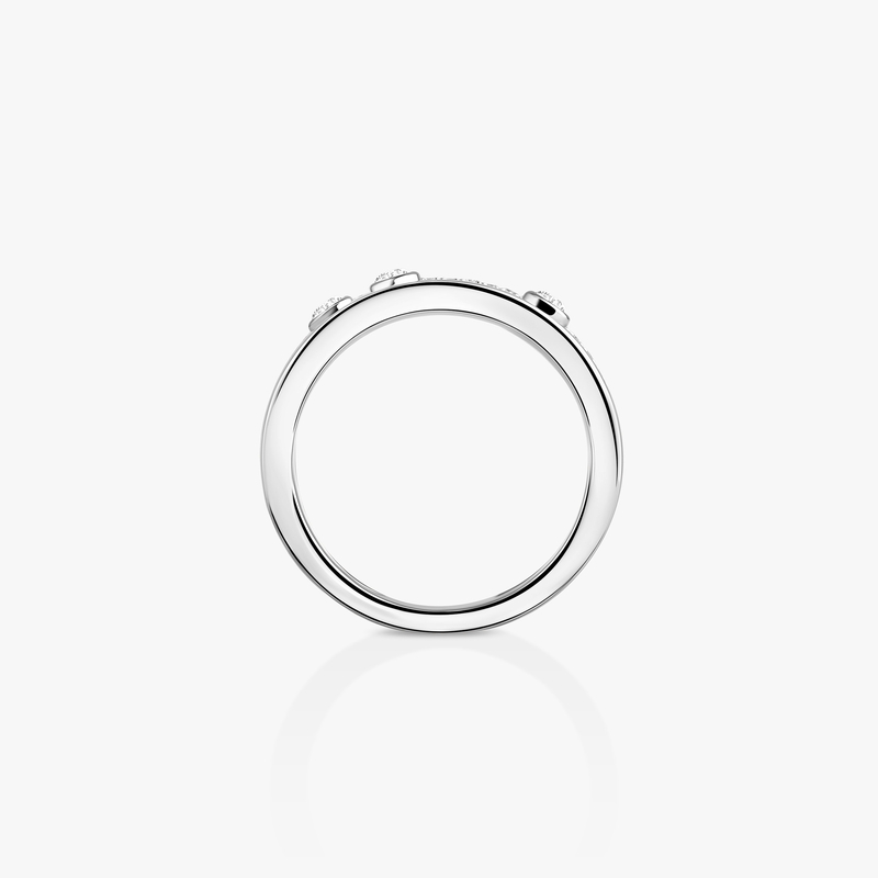 Bague Femme Or Blanc Diamant Move Romane  06516-WG