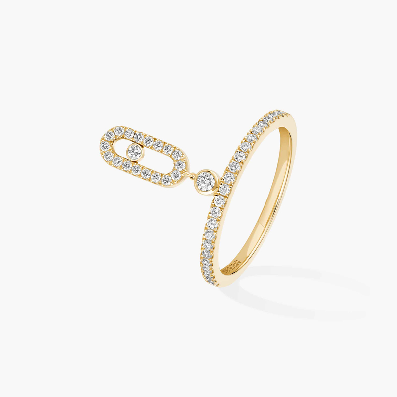 Move Uno pavé drop ring