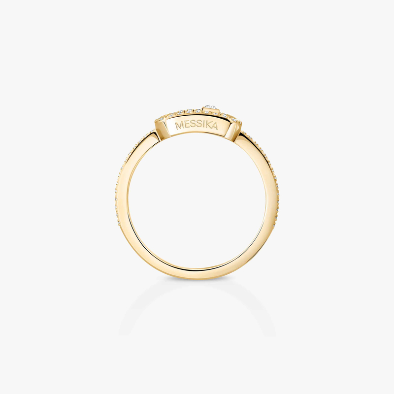 Bague Femme Or Jaune Diamant Move Uno Pavée 05630-YG