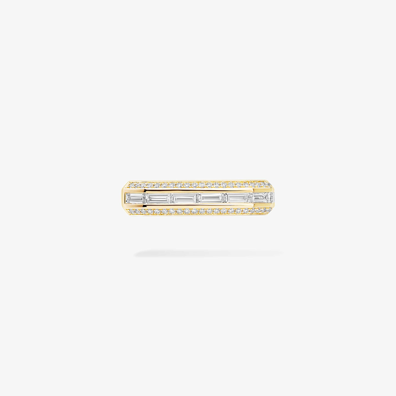 Groove Clip Earrings Yellow Gold For Her Diamond Earrings 13672-YG