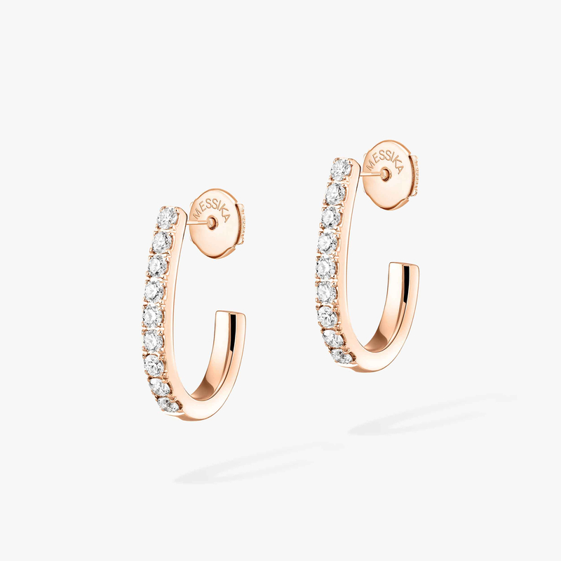 Boucles d'oreilles créoles Gatsby, petit modèle