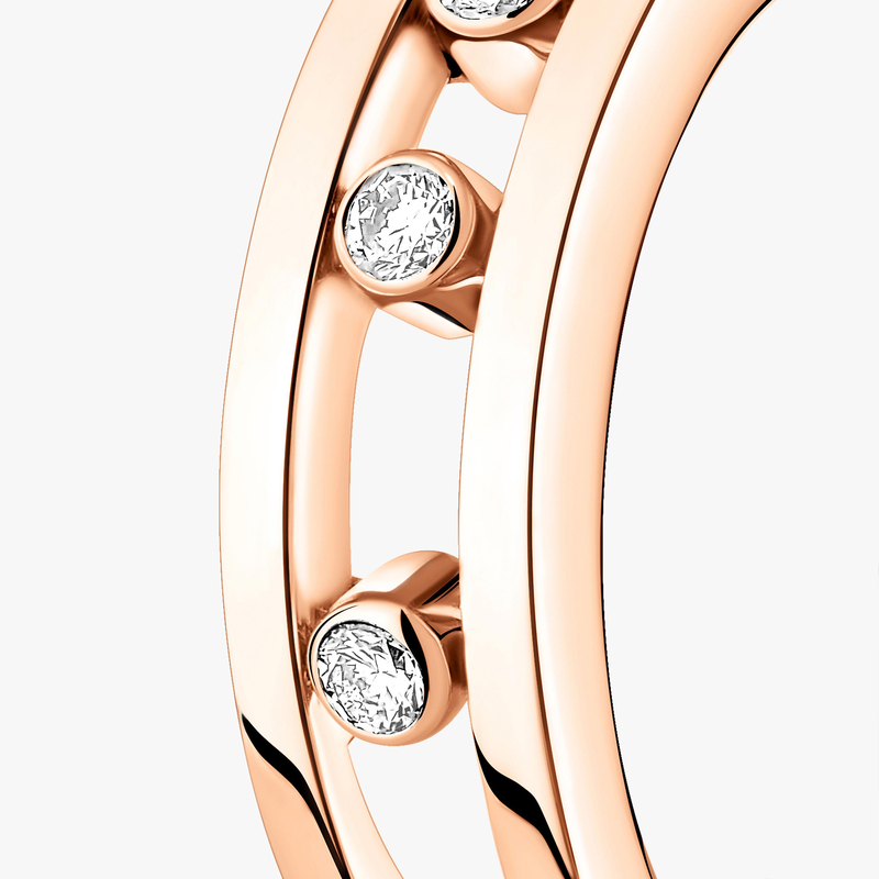 Orecchini Donna Oro rosa Diamante Orecchini a cerchio Move 04407-PG