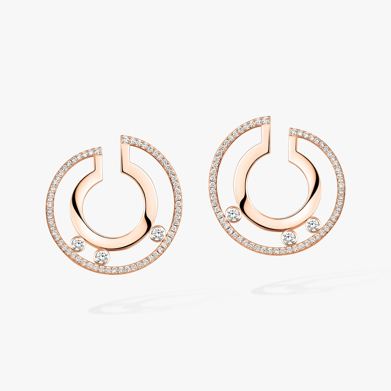 Boucles d'oreilles créoles Move Romane, petit modèle