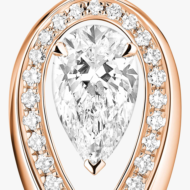 Fiery 0.40ct Pink Gold For Her Diamond Earrings 14377-PG