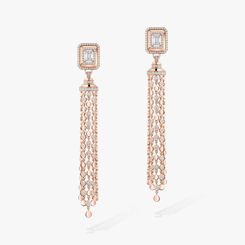 Boucles d'oreilles pompon D-Vibes 0,50ct