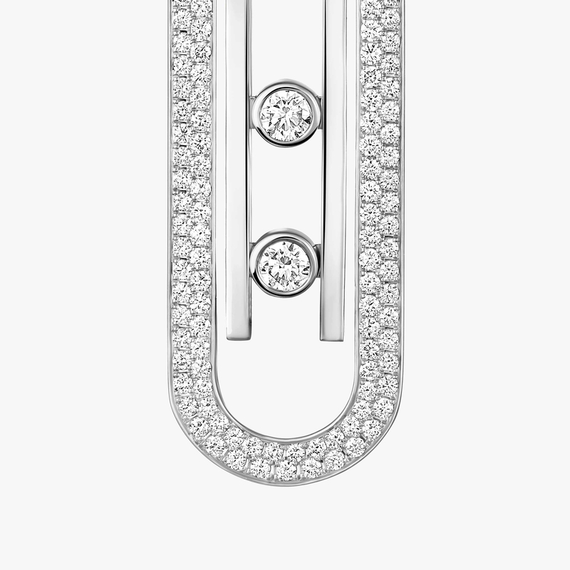 Move 10th Anniversary XL White Gold For Her Diamond Earrings 06823-WG
