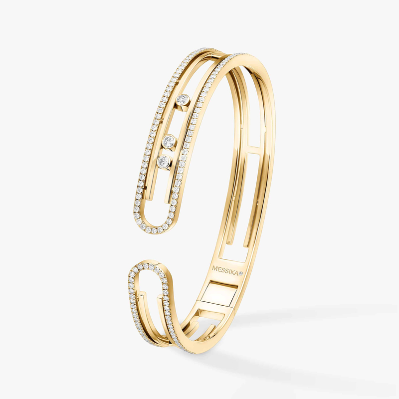 Move 10th Bangle Yellow Gold For Her Diamond Bracelet 11426-YG
