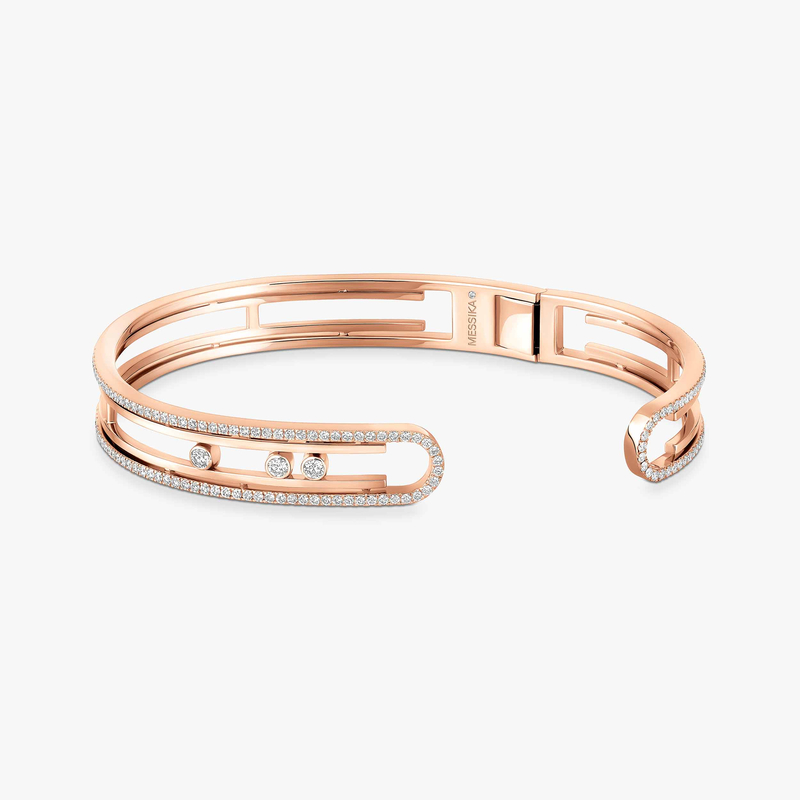 Move 10th Bangle Pink Gold For Her Diamond Bracelet 11426-PG
