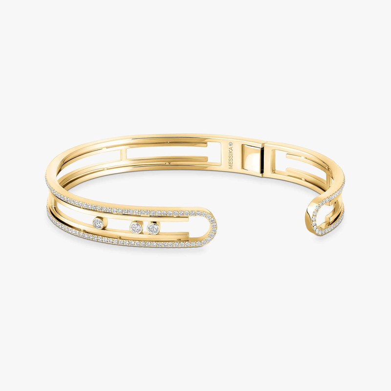 Move 10th Bangle Yellow Gold For Her Diamond Bracelet 11426-YG