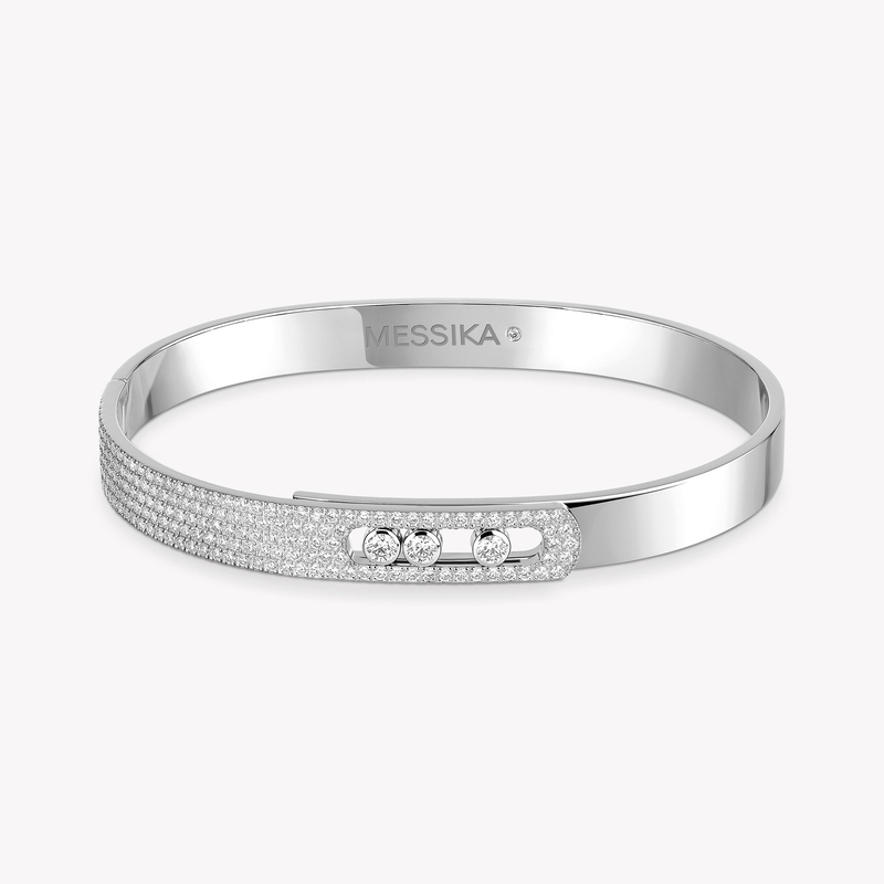 Move Noa half pavé bangle