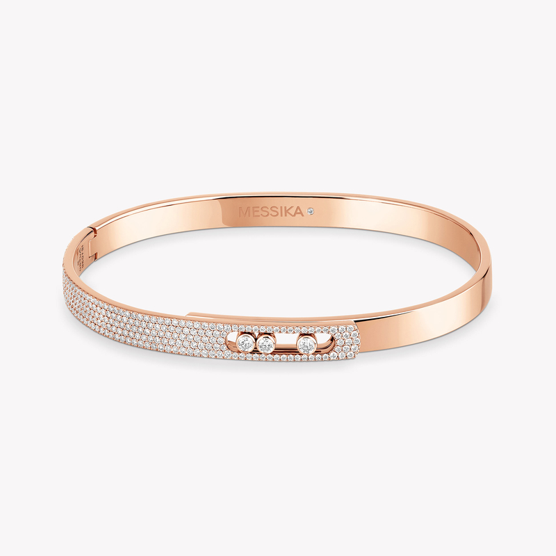 Move Noa half pavé bangle small