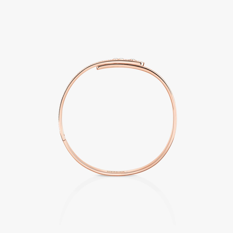 Bracelet Femme Or Rose Diamant Bangle Move Noa PM Semi Pavé 10093-PG