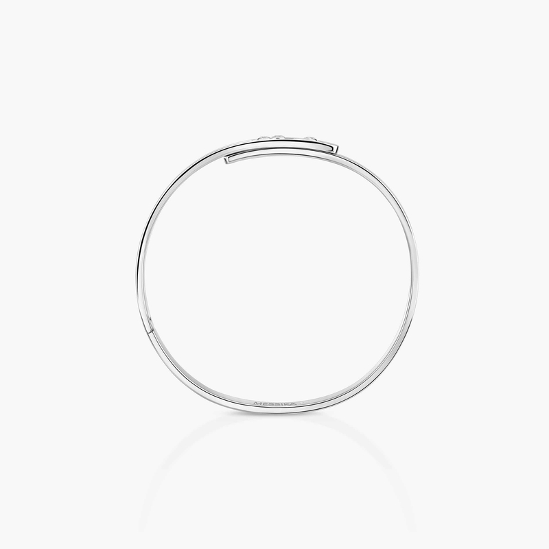 Bracelet Mixte Or Blanc Diamant Bangle Move Noa PM Grandes Tailles 11640-WG
