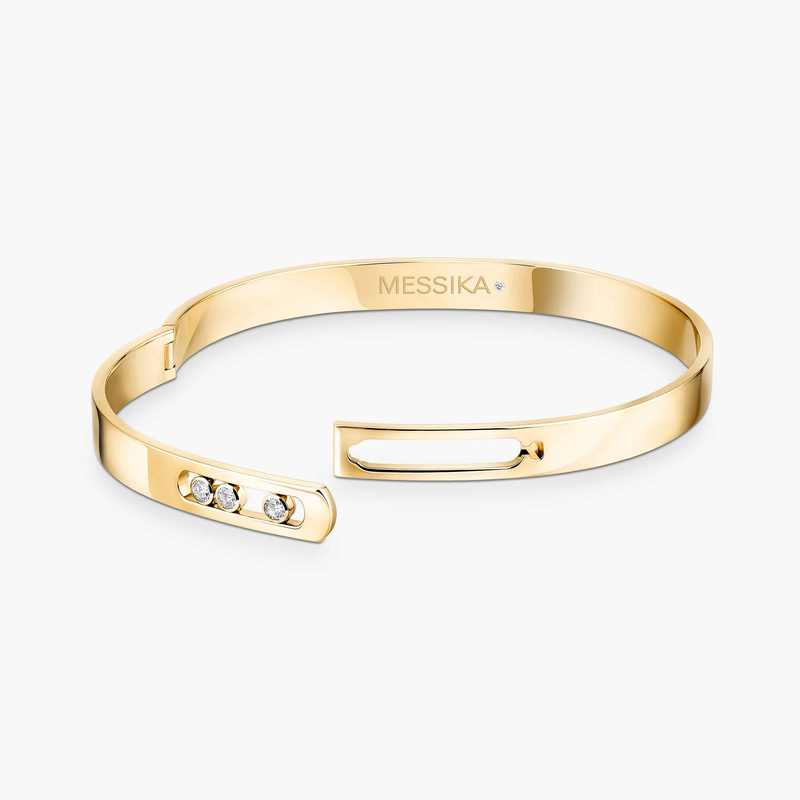 Bracelet Femme Or Jaune Diamant Bangle Move Noa 06368-YG