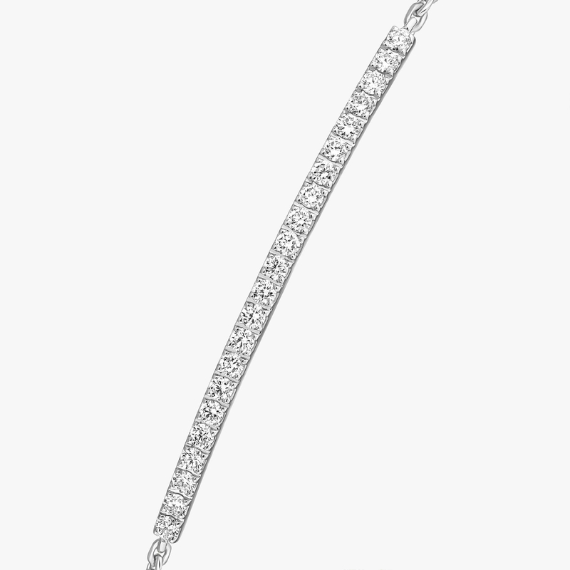 Bracelet Femme Or Blanc Diamant Gatsby Barrette 05446-WG