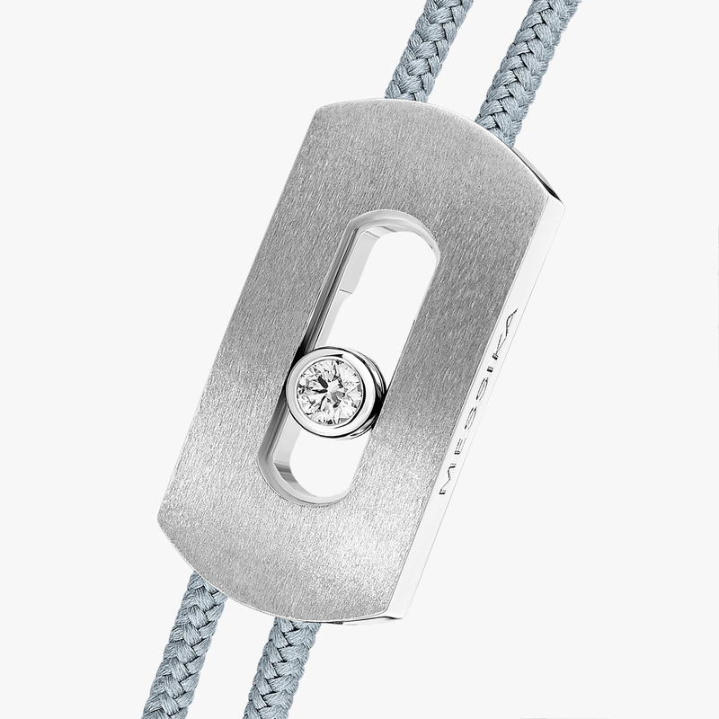 Bracelet Homme Titane Naturel Diamant Cordon Move Titanium Naturel Gris 14643-TN