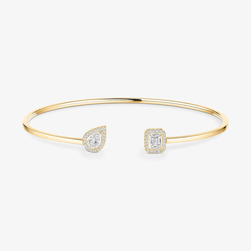 My Twin toi & moi thin bangle 2x 0.15ct